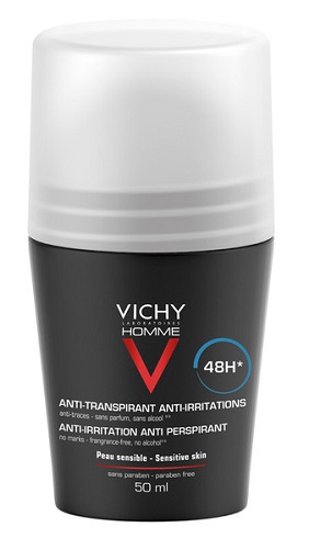Vichy Homme - Deodorante Uomo Pelle Sensibile Roll-On - 50 ml