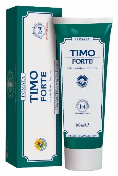 Timo Forte Pomata - Crema Balsamica per il Funzionamento dell'Apparato Respiratorio - 100 ml