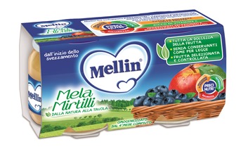 Mellin Omogeneizzato Mela e Mirtillo 2x100g