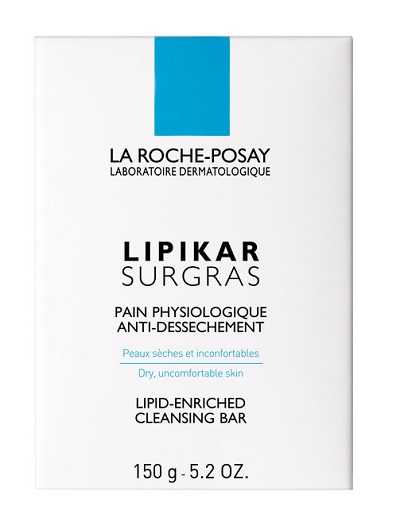 La Roche-Posay Lipikar Surgras - Saponetta Dermatologica per Pelle Secca - 150 g
