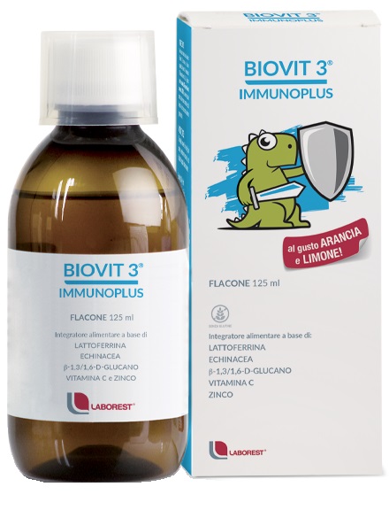 Biovit 3 Immunoplus - Integratore per Difese Immunitarie - Sciroppo 125 ml
