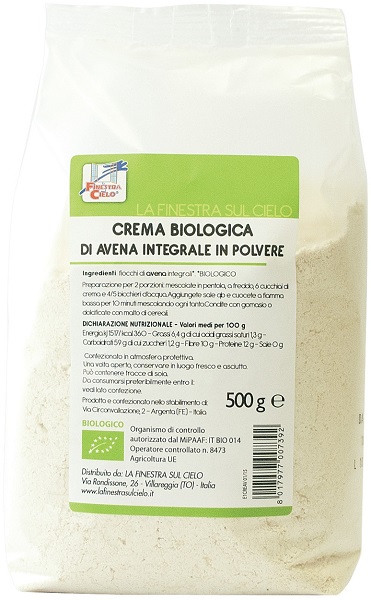 CREMA DI AVENA INTEGRALE BIO 500 G