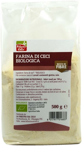 FSC BIOFIBRE+ FARINA DI CECI BIO AD ALTO CONTENUTO DI FIBRA500 G