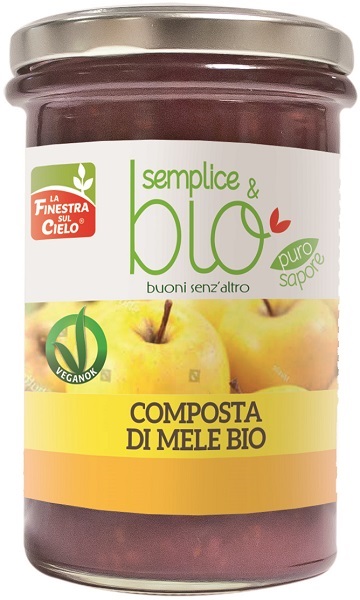 COMPOSTA DI MELE BIO CON POLPA DI MELA 320 G