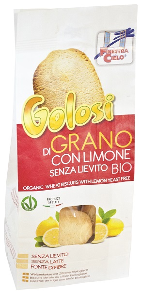 FSC I GOLOSI BISCOTTI DI GRANO AL LIMONE SENZA LIEVITO BIO VEGAN SENZA LATTE 250 G