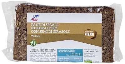 FSC BIOFIBRE+ PANE DI SEGALE INTEGRALE CON SEMI DI GIRASOLEBIOLOGICO AD ALTO CONTENUTO DI FIBRE 500 G