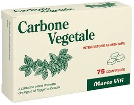 Carbone Vegetale - Integratore per Regolarità Intestinale - 75 Compresse