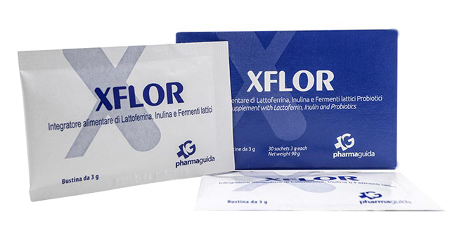 Xflor Integratore Lattoferrina e Fermenti Lattici 30 Bustine