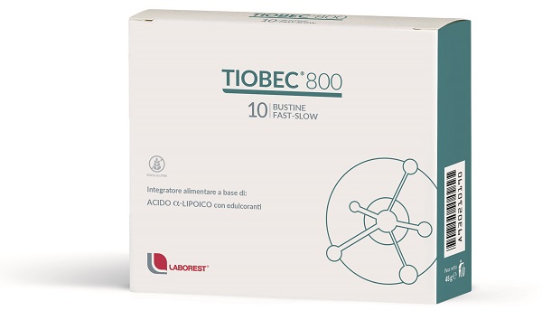 uriach italy srl tiobec 800 - integratore per metabolismo energetico - 10 bustine fast-slow