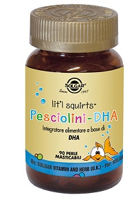 Solgar Pesciolini DHA - Integratore Omega 3 per Bambini - 90 Perle Masticabili