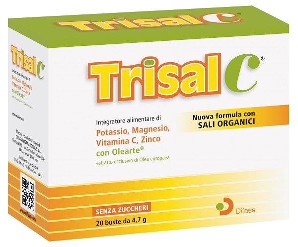 Trisal C Integratore di Magnesio e Potassio 20 Buste