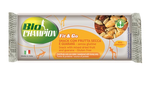 BIOCHAMPION FIT&GO BARRETTA ENERGETICA FRUTTA SECCA/GUARANA'30 G