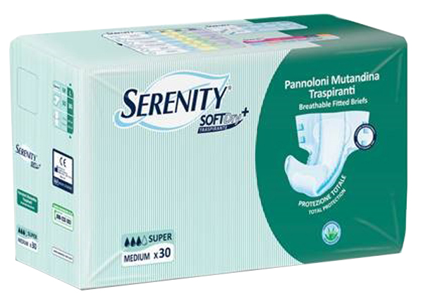 PANNOLONE PER INCONTINENZA A MUTANDINA SERENITY SOFTDRY+ ALOE SUPER LARGE 30 PEZZI