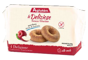 AGLUTEN LE DELIZIOSE CIAMBELLINE ALLE MELE 220G