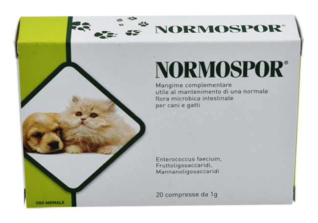 Normospor Integratore per Intestino Cani e Gatti 30 Compresse
