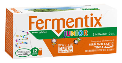Fermentix Junior - Integratore di Fermenti Lattici 5 Miliardi - 12 Flaconcini