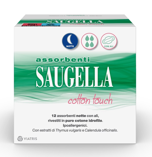 Saugella Assorbenti Notte Cotton Touch 12 Pezzi