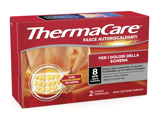 FASCIA AUTORISCALDANTE A CALORE TERAPEUTICO THERMACARE SCHIENA 2 PEZZI