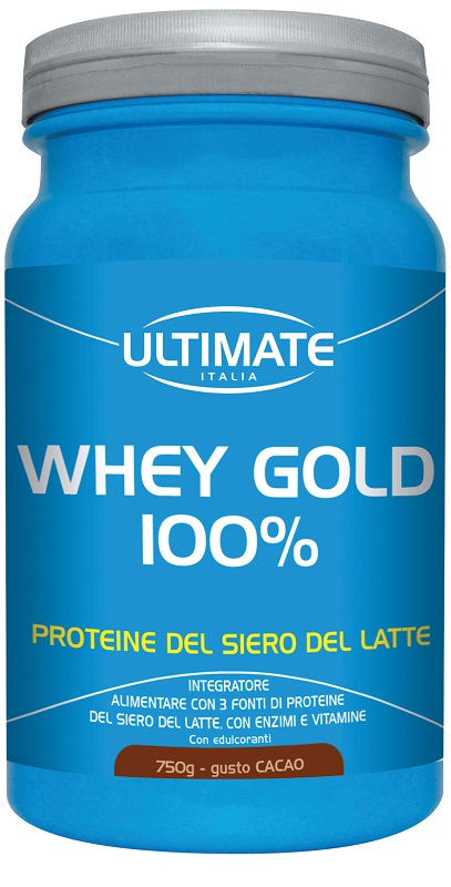 vita al top srl ultimate whey gold 100% - integratore per massa muscolare gusto banana - 750 g