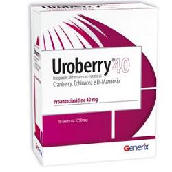 Uroberry 40 Integratore Vie Urinarie 10 Bustine
