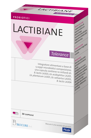 Lactibiane Tolerance - Integratore di Fermenti Lattici 10 Miliardi - 30 Capsule