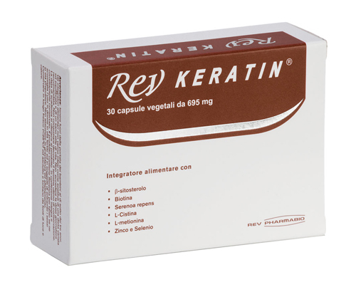 Rev Keratin - Integratore Capelli e Unghie - 30 Capsule