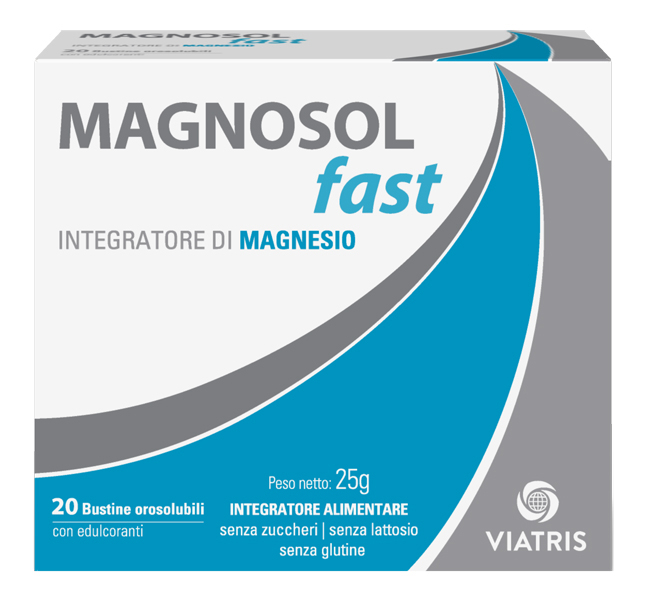 Magnosol Fast - Integratore di Magnesio - 20 Bustine Orosolubili