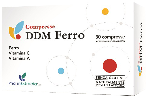 DDM Ferro - Integratore di Ferro e Vitamine - 30 Compresse