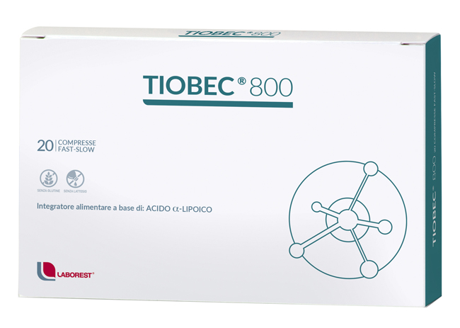 Tiobec 800 - Integratore per Metabolismo Energetico - 20 Compresse Fast-Slow