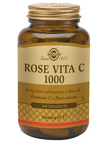 Solgar Rose Vita C 1000 - Integratore Sistema Immunitario - 100 Tavolette