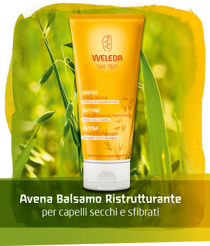 Weleda - Balsamo Ristrutturante per Capelli Secchi e Danneggiati all'Avena - 200 ml
