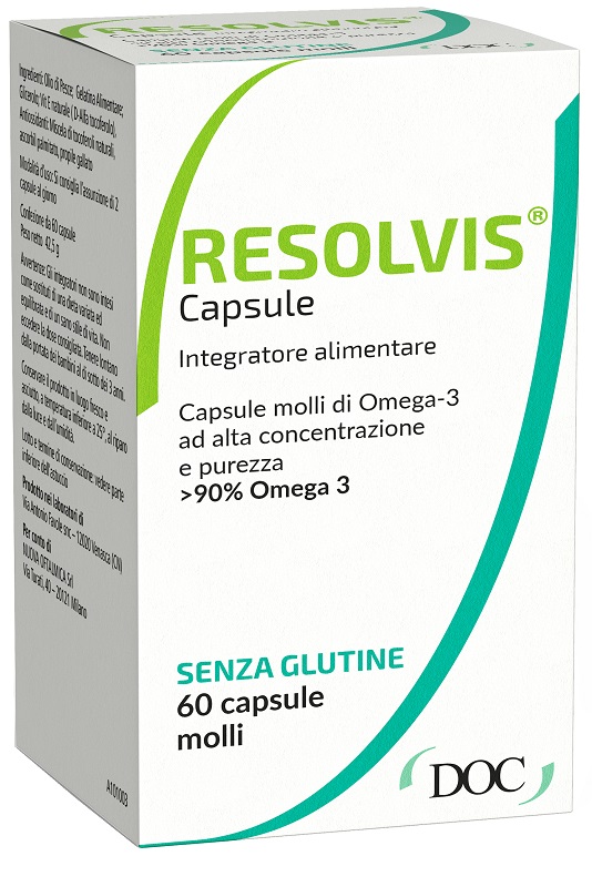 Resolvis - Integratore di Omega 3 e Vitamina E - 60 Capsule