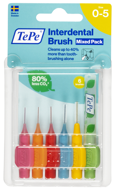 TEPE SCOVOLINI MISTI 6 PEZZI ROSA E VERDE