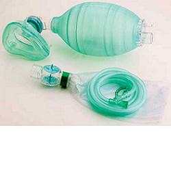 PALLONE RIANIMATORE MONOUSO CON TUBO PER OSSIGENO E MASCHERAADULT