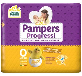 Pampers Micro New Baby - Pannolini per Neonati - 24 Pezzi
