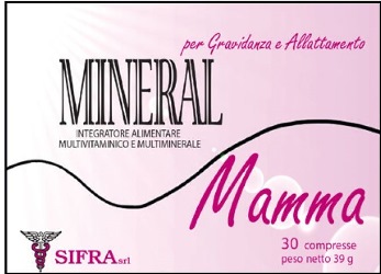 MINERAL MAMMA INTEGRATORE ALIMENTARE PER GRAVIDANZA ED ALLATTAMENTO 30CPR SCATOLA 39 G