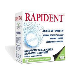 Rapident Compresse Pulizia Protesi e Dentiera 32 Pezzi