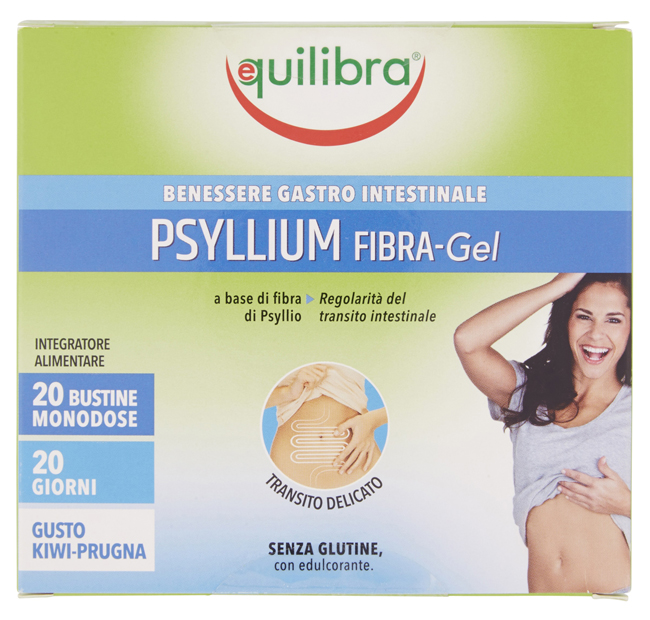 Psyllum Fibra Gel Integratore per Regolarità Intestinale 20 Bustine