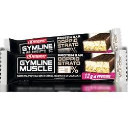 Enervit Gymline Muscle Protein Bar 27% - Barretta Proteica Doppio Strato Gusto Milk-Ciock