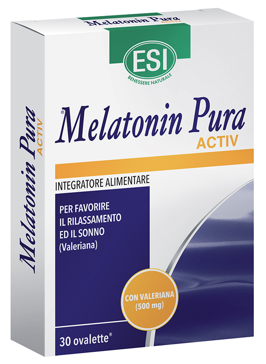 Esi Melatonin Pura Activ - Integratore per Favorire il Sonno - 30 Ovalette