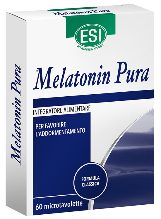 Esi Melatonin Pura - Integratore per Favorire il Sonno - 60 Microtavolette