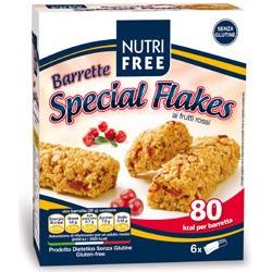 NUTRIFREE BARRETTE SPECIAL FLAKES CON FRUTTI ROSSI 120 G