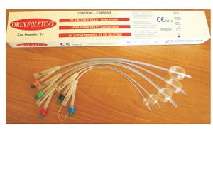 CATETERE FOLEY IN SILICONE PER UOMO A 2 VIE CH 22 ORLY 1 PEZZO