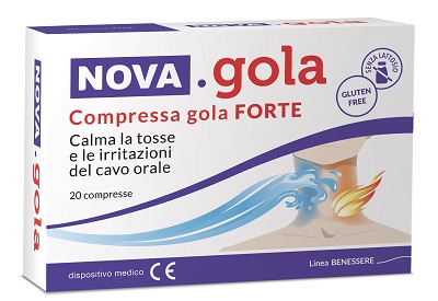 Nova Gola Forte - Trattamento di Infiammazione del Cavo Orale - 20 Compresse