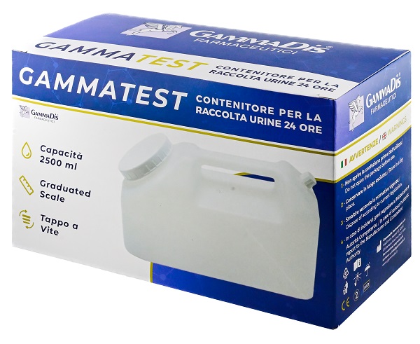 CONTENITORE STERILE PER LA RACCOLTA URINA GAMMASI 24H 2500 ML