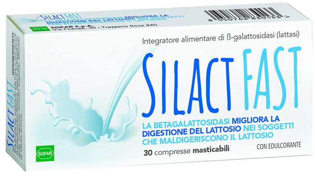 Silact Fast - Integratore Intolleranti al Lattosio - 30 Compresse