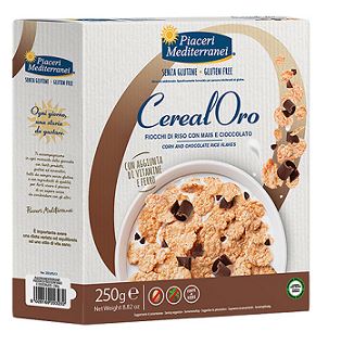 PIACERI MEDITERRANEI CEREALORO FIOCCHI RISO MAIS E CIOCCOLATO 250 G