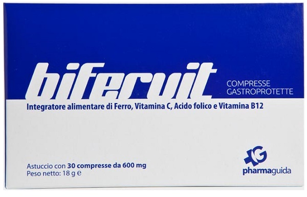 Bifervit Integratore di Ferro e Acido Folico 30 Compresse