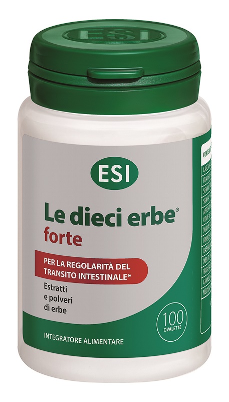 Esi le Dieci Erbe + Forte - Integratore per la Regolarità Intestinale - 100 Ovalette