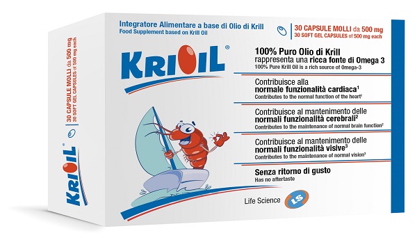 Krioil - Integratore Omega3 per Funzionalità Cardiovascolare - 30 Capsule